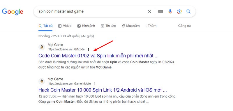 Link nhận code và Spin Coin Master 2/2/2024 miễn phí mới nhất