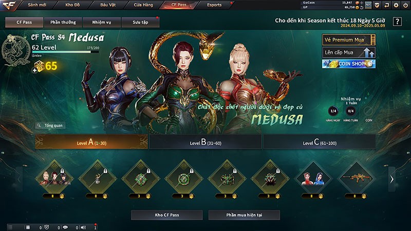 Đột Kích giới thiệu hoạt động CF Pass mùa 4: Lời Nguyền Medusa đầy hấp dẫn