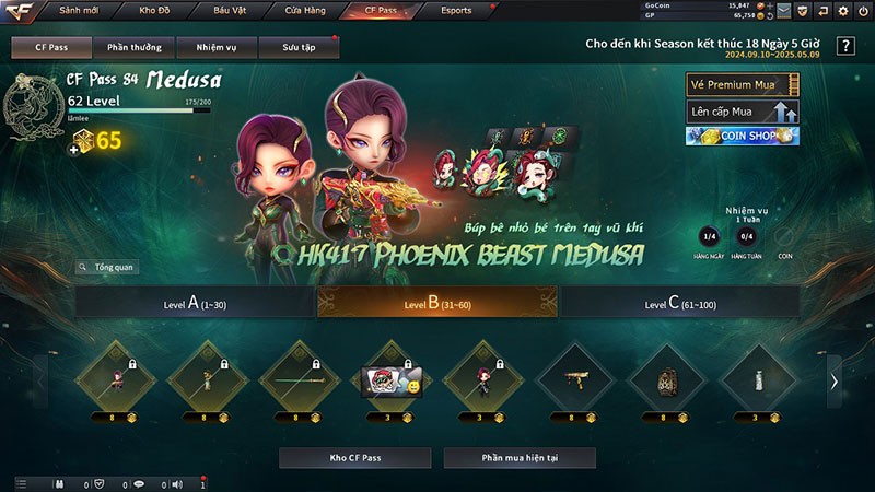 Đột Kích giới thiệu hoạt động CF Pass mùa 4: Lời Nguyền Medusa đầy hấp dẫn