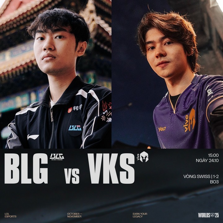 Dự đoán Round 4 vòng Swiss CKTG 2025 (24/10): BLG lấy lại niềm tin, T1 thắng dễ?